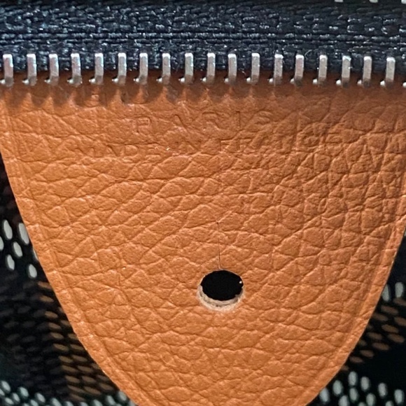 Authentic Goyard Artois MM Tote Bag Black Tan - Picture 14 of 15